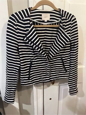 LOFT Striped Blazer Jacket